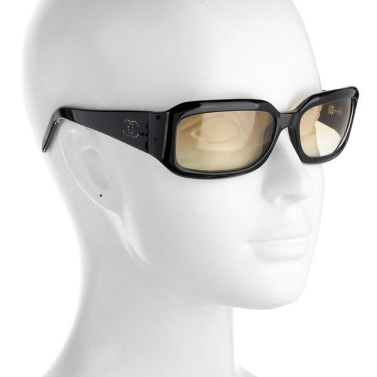 90's Chanel Square Shield Sunglasses